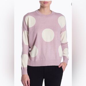 New T Tahari Polka Dot Sweater